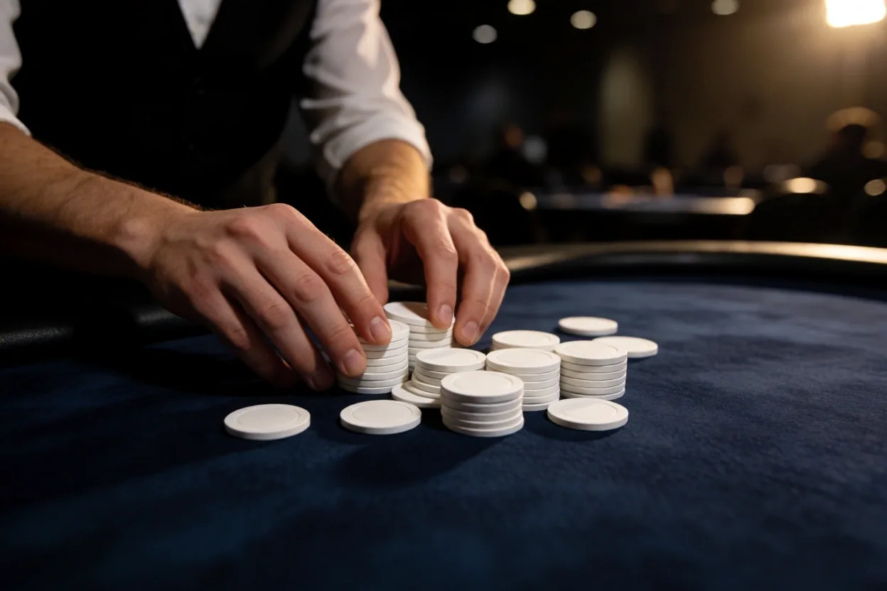 Croupier en action